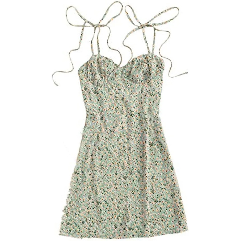 Floerns Summer Tie Strap Dress - size L